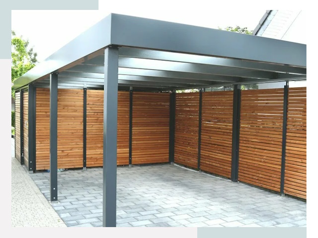 Навесы для парковки в Людинове