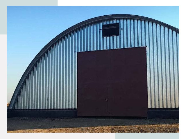Бескаркасные ангары в Людинове