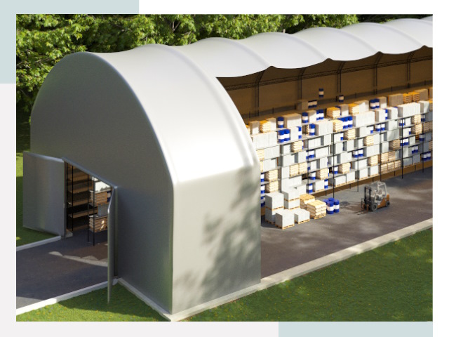 Тентовые ангары в Людинове