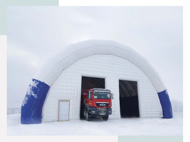 Мобильные ангары в Людинове