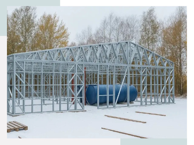 Металлические ангары в Людинове