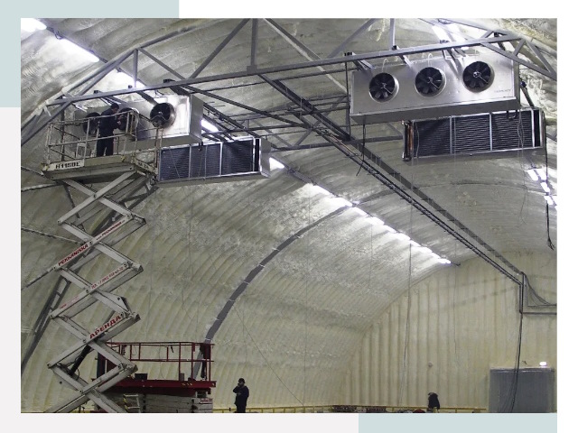Оснащение ангаров в Людинове