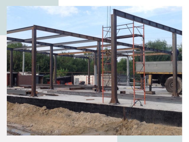 Фундамент для ангаров в Людинове