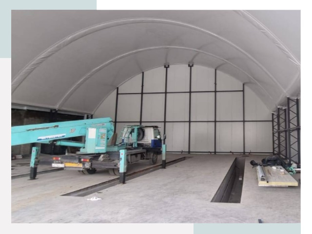 Внутреннее оснащение ангаров в Людинове