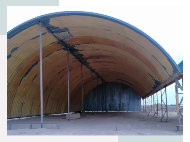 Реконструкция ангаров в Людинове