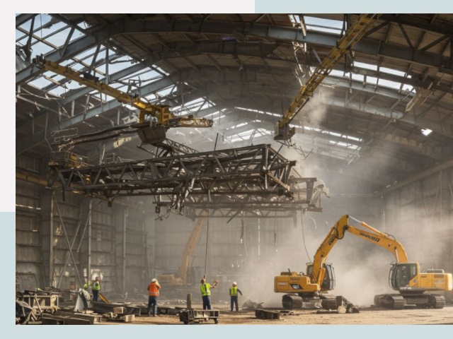 Демонтаж ангаров в Людинове от 611 руб. за м²