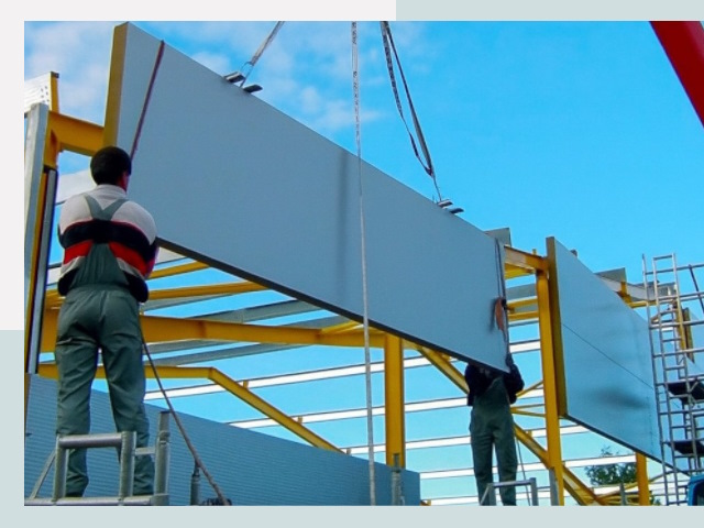 Монтаж сэндвич-панелей в Людинове от 611 руб.