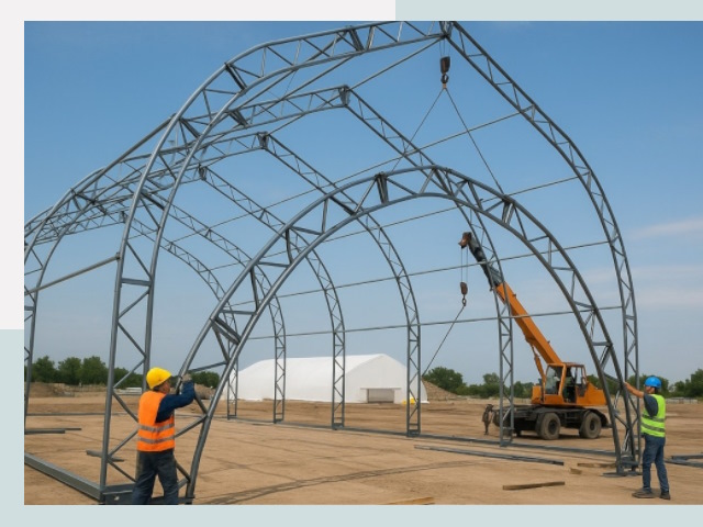 Монтаж ангаров в Людинове от 611 руб. - Надежно и быстро