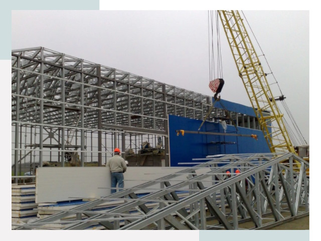 Монтаж ангаров в Людинове