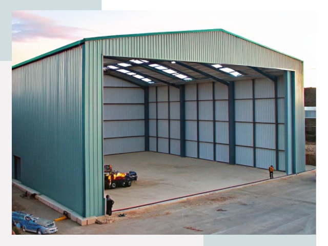 Строительство ангаров в Людинове